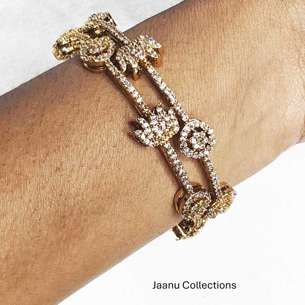 Lotus Diamond Bangles