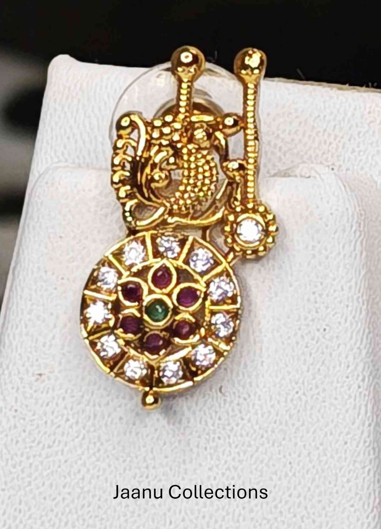 Peacock Trational Wear Long Haram and Earrings