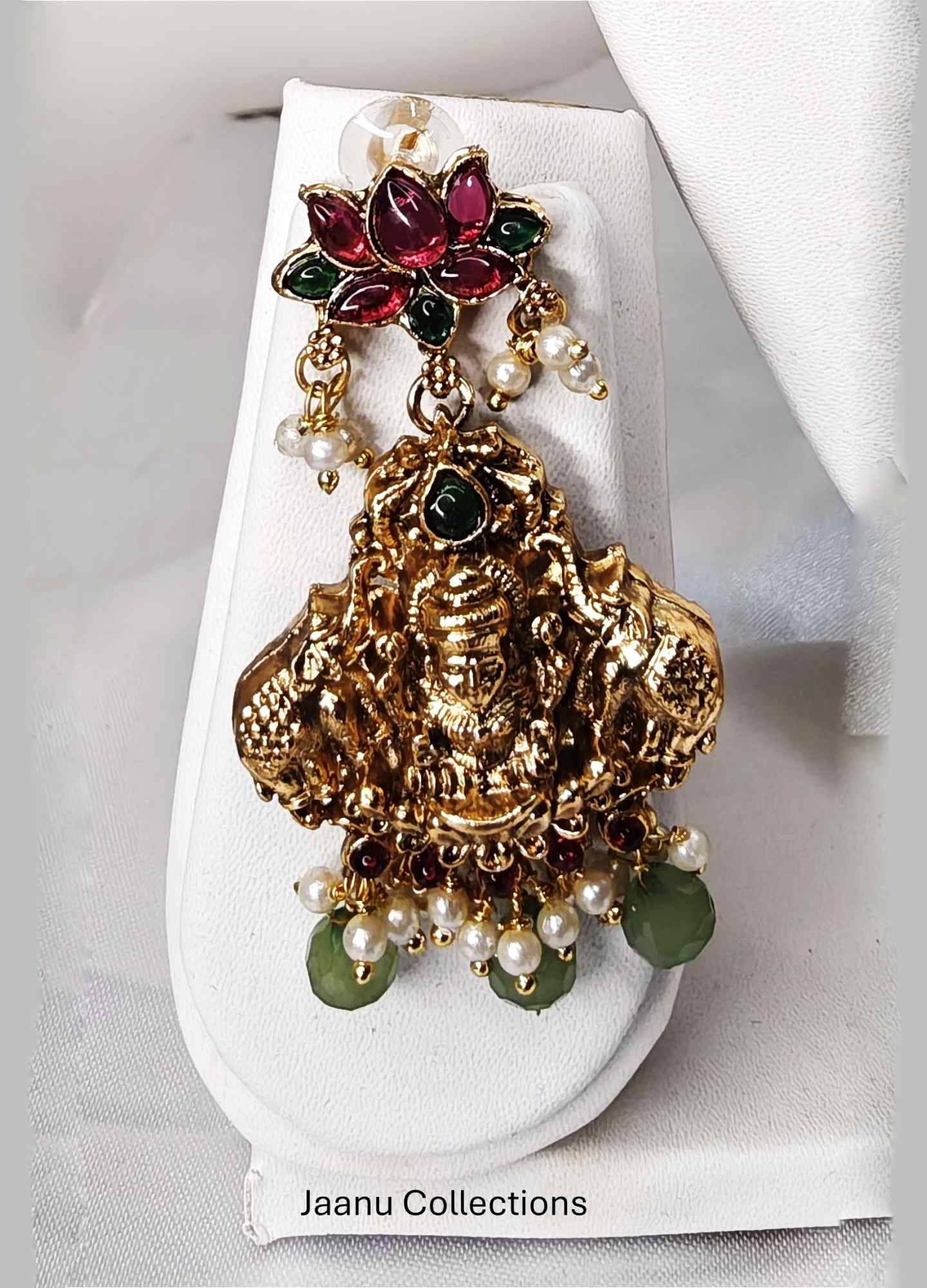 Kemp Lakshmi & Lotus Haram & Earrings